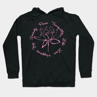 Serenity Tranquility Lotus (Pink) Hoodie